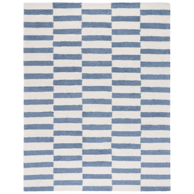 Tapis ivoire / bleu Vermont 555