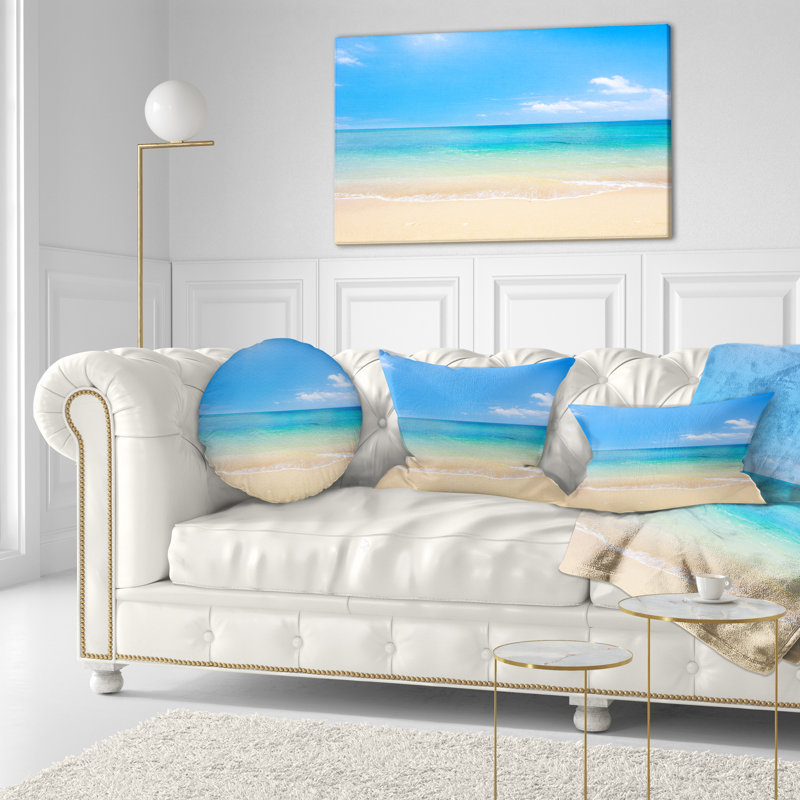 Coussin Blue Waters Under Blue Sky - Sea & Shore, 12 po x 20 po, Coussin lombaire