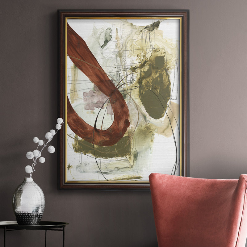 Rusted Loops I - Peinture sur toile encadrée, H 36 po x l 24 po x P 2,5 po