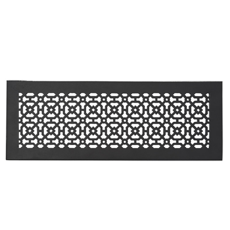  Ouverture de conduit 6 po x 20 po AIR | Grille d'air lourde en fonte d'aluminium (8 po x 22 po au total) | Thermolaqué
