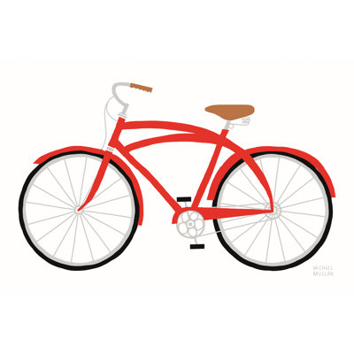 Red Beach Cruiser by Michael Mullan