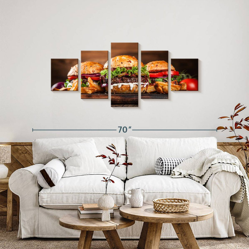 «Juice Burgers», H 24 po x l 55 po