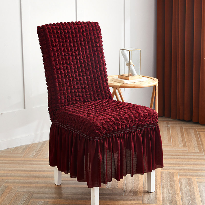 Housse pour chaise de salle à manger, Vin rouge