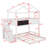 Twin Over Full House Bunk Bed With Blackboard-812193666