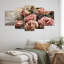 Northborough - Roses, art mural sur toile 5 pièces