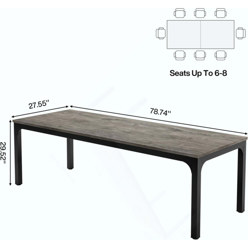 Bureau d'ordinateur, table de direction, bureau rectangulaire