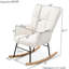 Chaise berçante élégante avec support ergonomique pour un soutien respirant, un moment de détente paisible à la maison-903729350