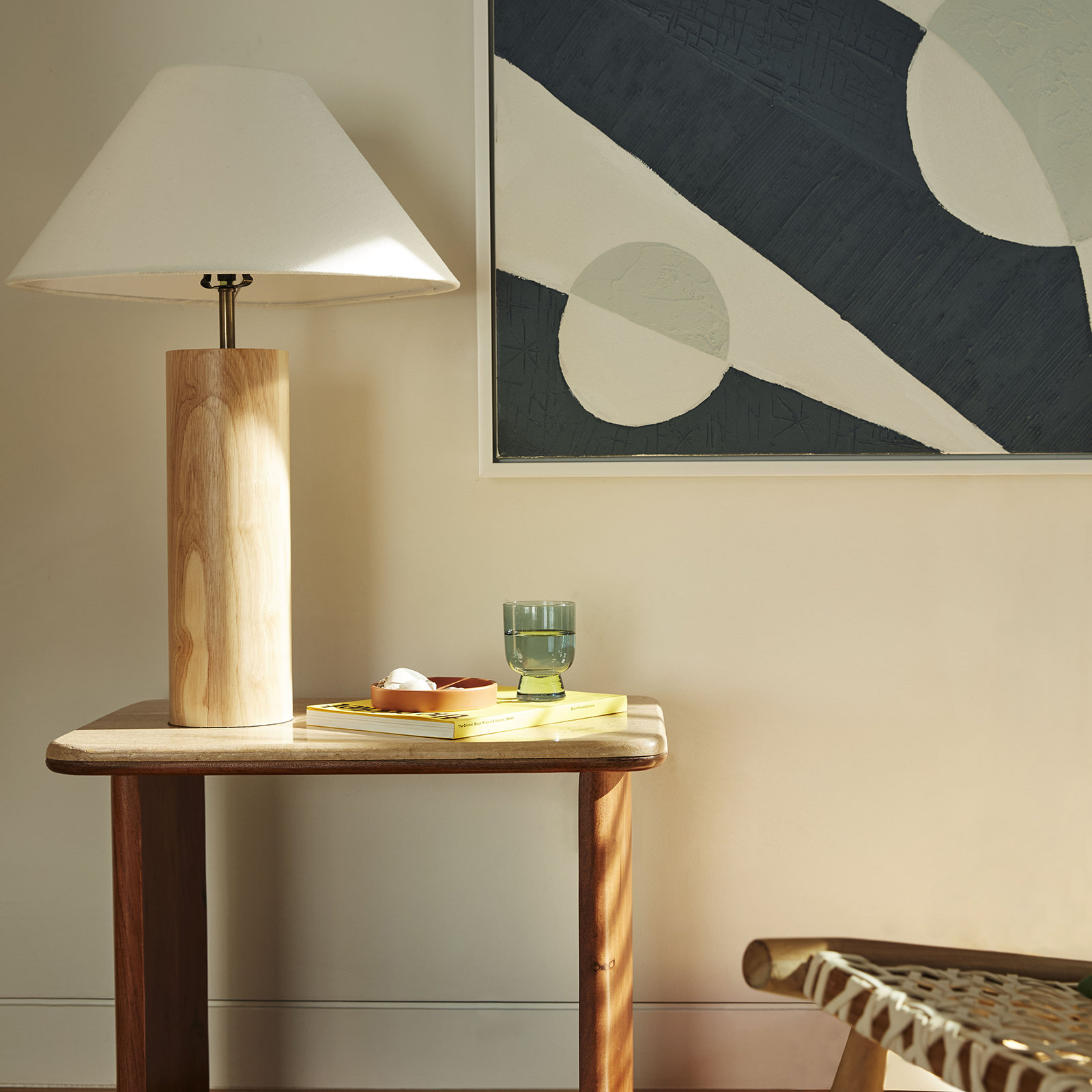 Starr Solid Wood Table Lamp, Walnut