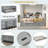Upholstered Daybed With Trundle, Storage Shelves, Usb & Outlet And Vertical Striped Design-540863686