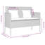 Banc de patio avec coussins Vidaxl-97884433