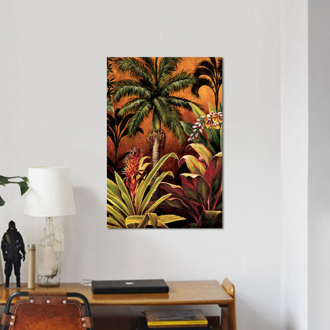 « ubud ii », reproduction d’art sur toile, H 26 po x l 18 po x P 1,5 po, Bois
