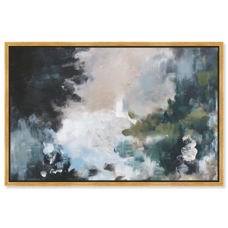 «Subtle Verdure II», reproduction d'art sur toile par Art Remedy, 11" H x 16" W, Cadre doré