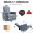 Saggiomo Swivel and Rocker Power Recliner Chair-1777755829