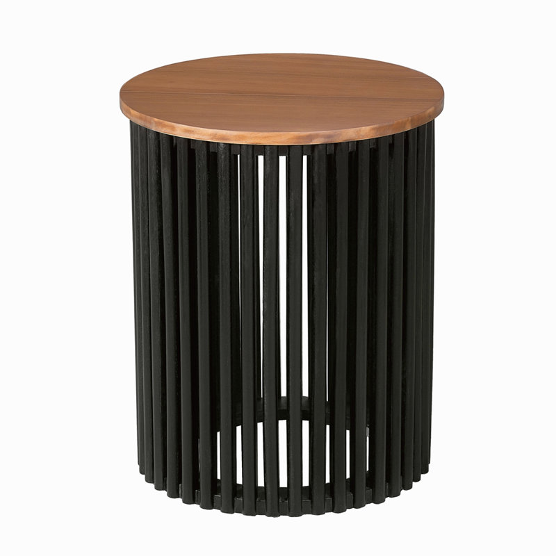 ACACIA SOLID WOOD SIDE TABLE