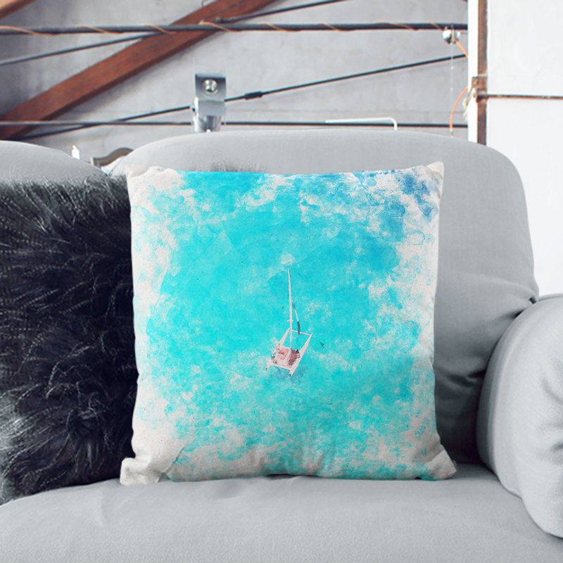 Square Throw Cushion, 55cm H x 55cm W x 20cm D