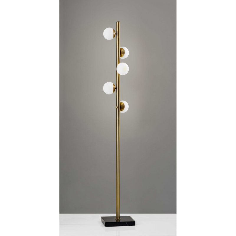 65'' Antique Brass Novelty Floor Lamp