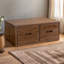 Table basse ancienne avec tiroirs en noyer-701770778