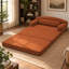 Canapé-lit pliable en velours côtelé, 2 en 1, gain de place, orange-1960081540