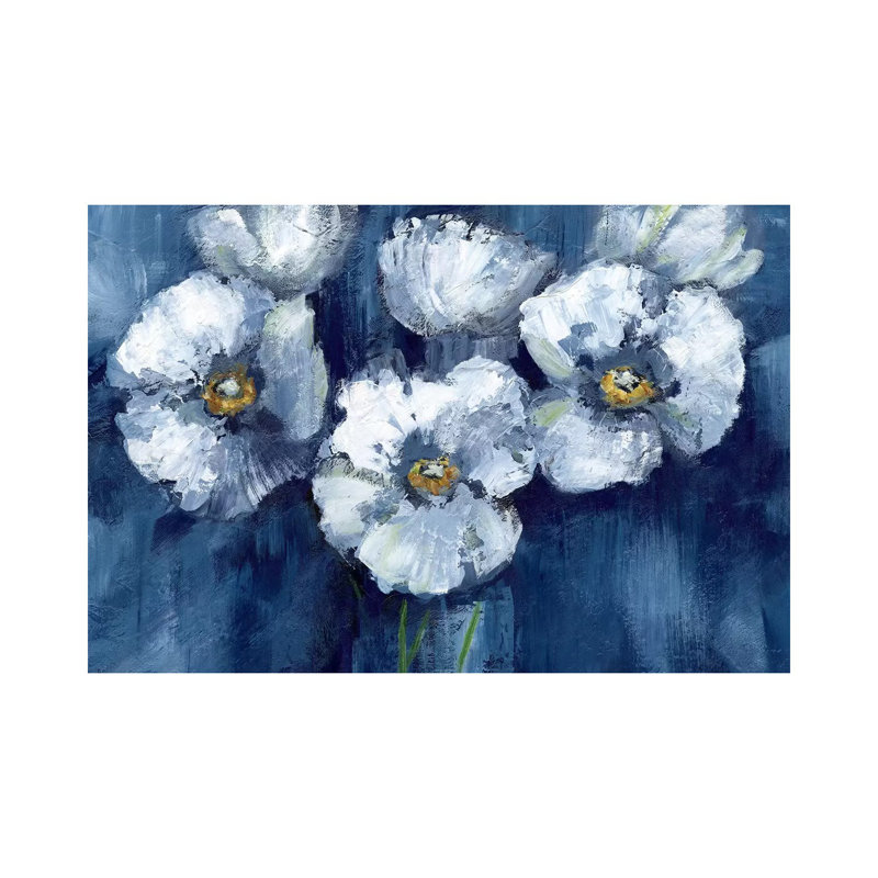 Blooming Poppies 1 Piece Wrapped Canvas Painting, 152.5 cm H x 101.5 cm W x 3.175 cm D