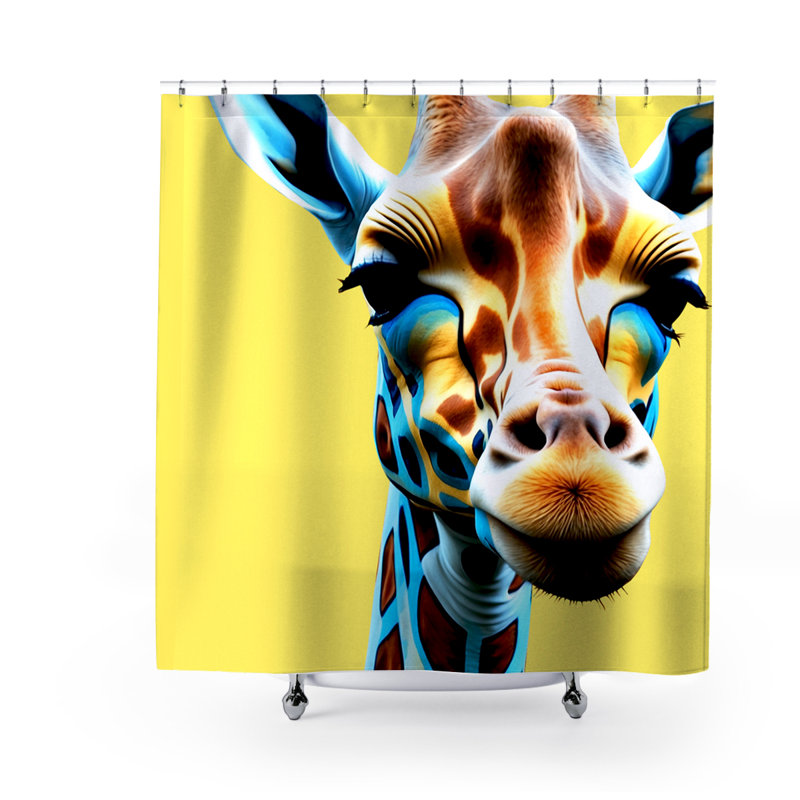 Rideau de douche Angus, Jaune