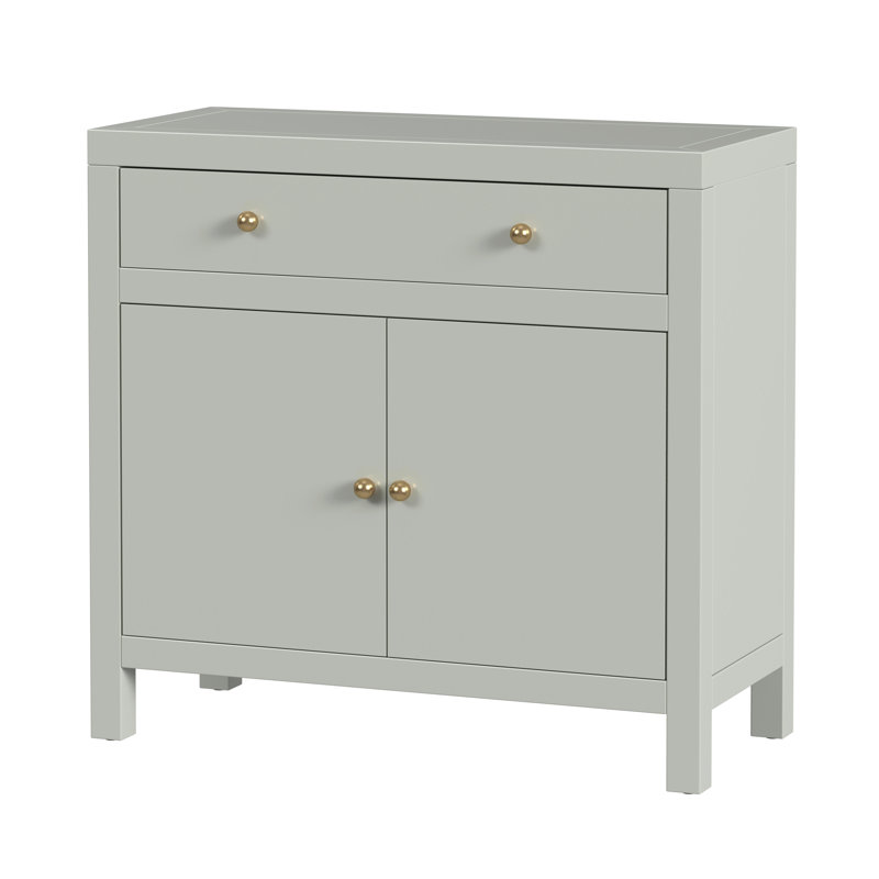 Nora 54 in. W Wood 1 Drawer 2 Door Accent Storage Cabinet, Sage Green