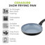 Tower Aluminium Cerasure Fry Pan with Non-Stick Coating, Suitable for all Hob Types, Graphite, Black-87495996