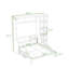 Lit escamotable en bois avec tablettes de rangement et bureau-2036453786-2036453787