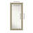 Luxe Non-Beveled Framed Full-Length Floor Leaner Mirror-120330313