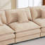 Canapé rembourré Cloud, canapé modulaire en U avec repose-pieds-1675090583