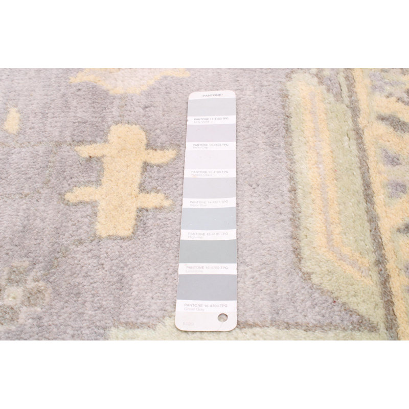 Tapis unique en laine noué à la main 8 pi 9 po x 12 pi 2 po nouvel âge Tehila