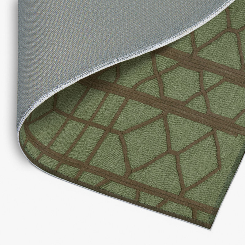 Tapis brun intérieur et extérieur Trellis, Rectangulaire 8 pi x 10 pi