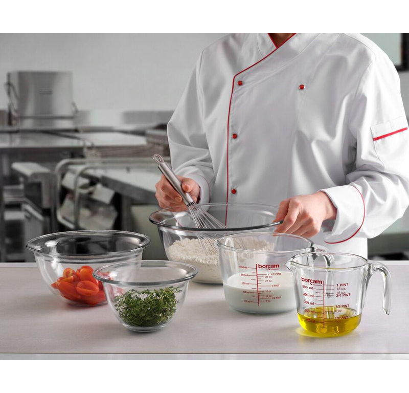 1L Clear Glass Measuring Mixing Jug in ML Oz Pints Kitchen Cooking Baking