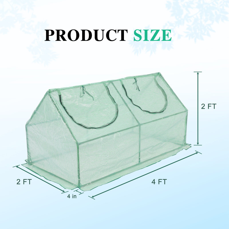 Aoodor 3-in-1 Mini Greenhouse Kit, 2' H x 3.9' W x 2' D