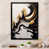 Impression noire sur toile encadrée sélectionné