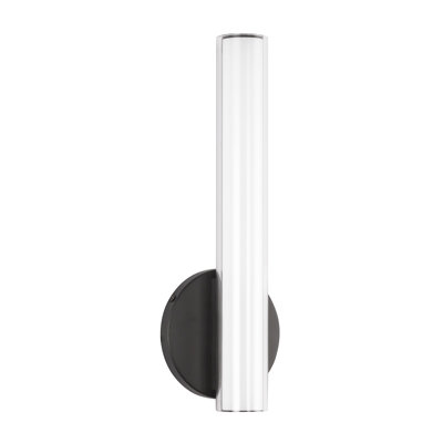 Tole 14-in Black dimmable LED Wall Sconce