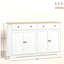 Buffet avec tiroirs de rangement, buffet avec tablettes réglables-202816915