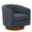 Arnardo Fabric Wood Base Swivel Chair-1153398287