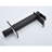 Waterfall Spout Bathroom Faucet, Single Handle, Matte Black Stainless Steel, & , Construction, 1.2 Gpm Aerator, Pop Up Drain Assembly Sink Spout, Lever, Rust Resistance,-121767873