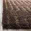Woodstock Shag Hand Tufted Dark Brown Rug 