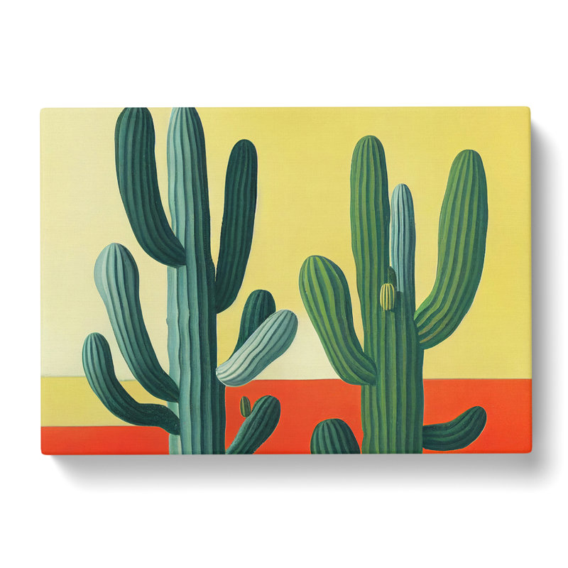 Dramatic Cactus - Wrapped Canvas Print, 40cm H x 60cm W x 3cm D