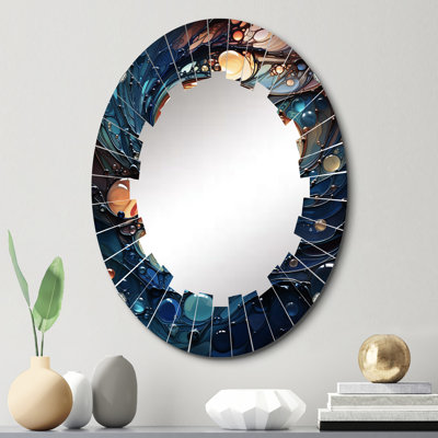Millsmith - Miroir mural moderne ovale