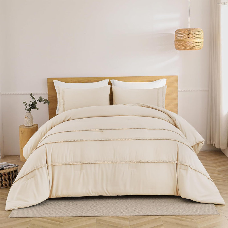 Polyester Standard Solid Comforter, King Comforter + 2 King Shams