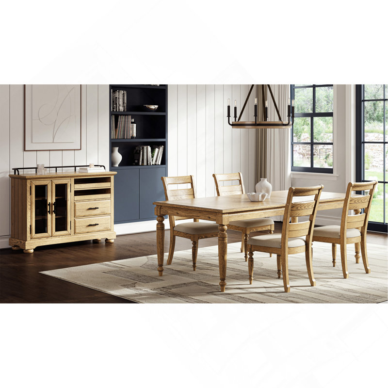 Table avec rallonge, Brun