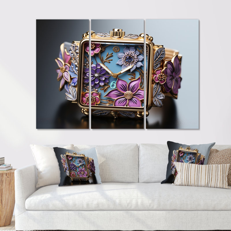 Ensemble de salon Popart Whimsical Garden Watches - Pop Wall Art, H 32 po x l 48 po