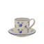 Loni Stoneware Espresso Cup and Saucer