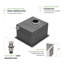 Évier de cuisine encastré 15 po - Évier de cuisine encastrable 15 po x 17 po x 10 po en acier inoxydable encastrable 16 jauges 10