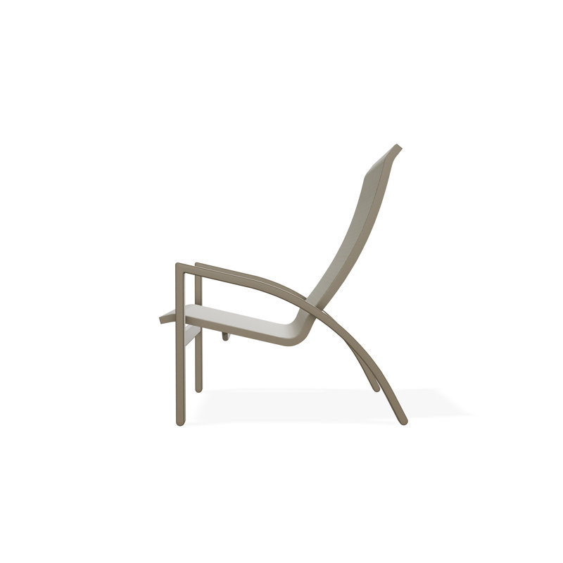 Kendall Outdoor Lounge Chair, Beachwood, Elevation Stone