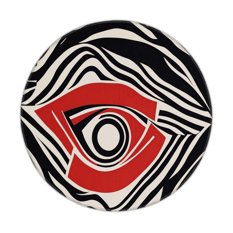 Velvet Glow Indoor And Outdoor Area Rug, Round 5'