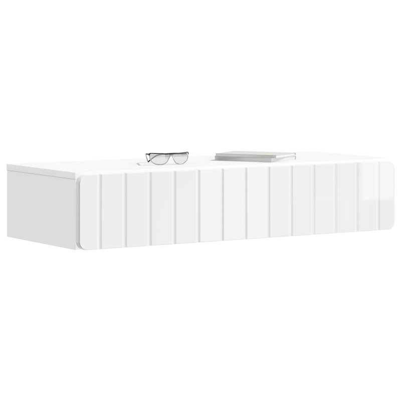 End Table, High Gloss White