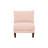 Contemporary 5Pcs Modular Sectional Set One Arm Chairs Armless Chair Ottomans L-Shaped Sectional Blush Pink Morgan Fabric-1648622513